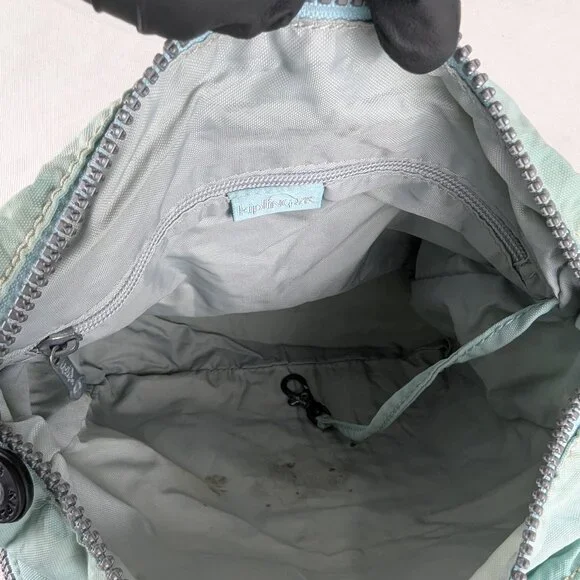 Pre-Owned Kipling Crossbody Bag Cyan - Stylish - Authentic Fast Canada Shipping - Picture 9 of 14